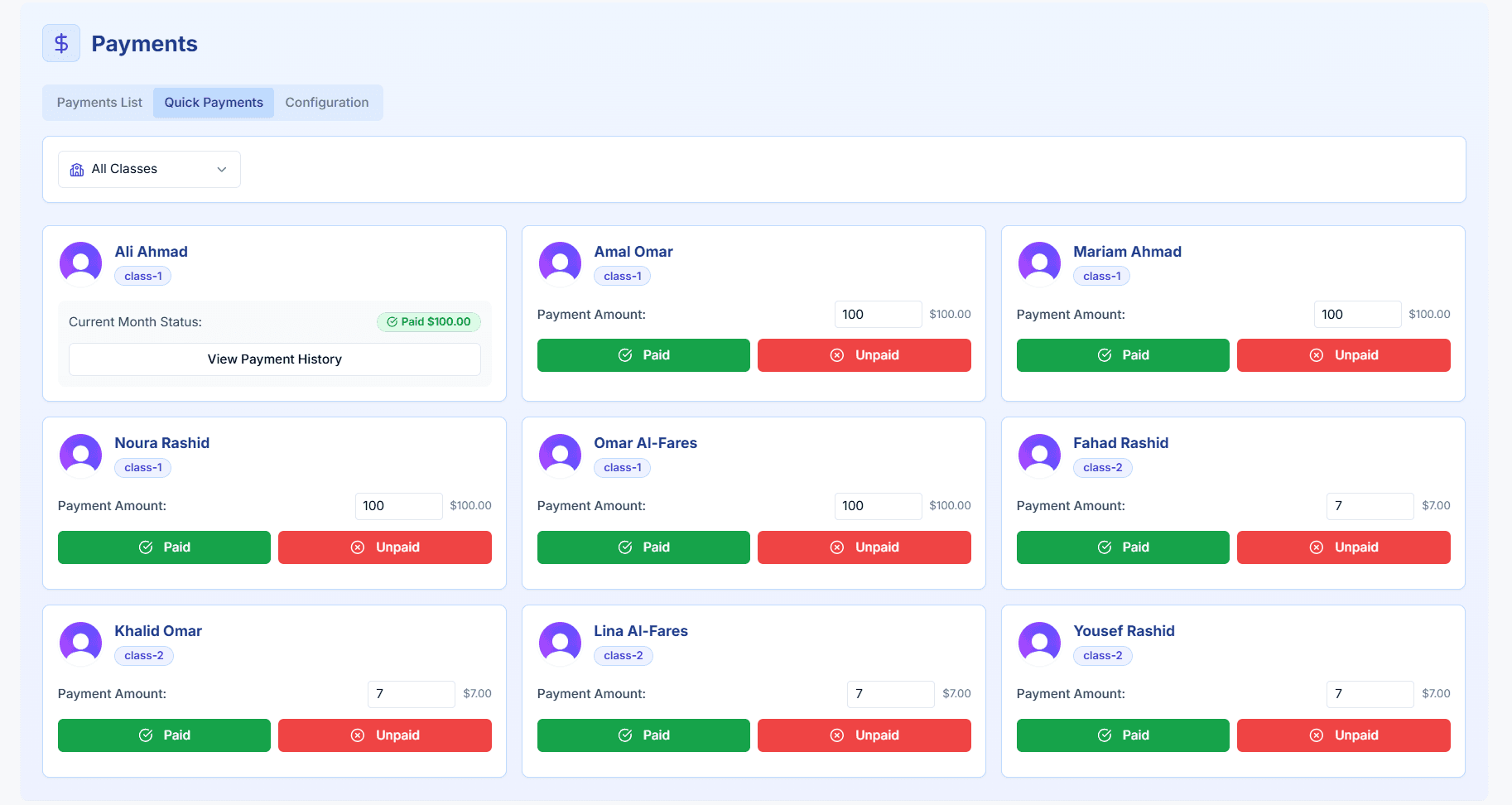 Quick Payment Processing